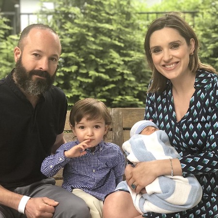 Margaret Brennan and Yado Yakub with their two children.